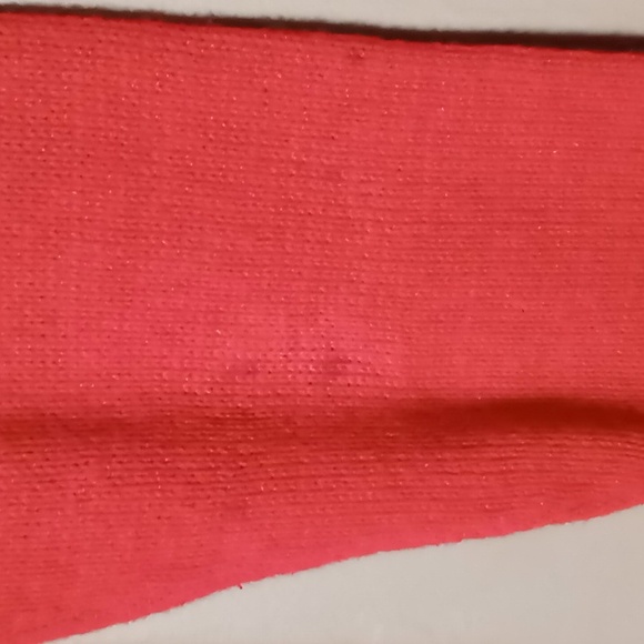 Tribeca Red Full Bone Button Sweater w Dogs Size L *Flaw - Picture 6 of 6